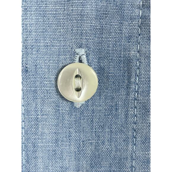 Boss By Hugo Boss Mens Size L Light Blue Long Sleeve Button Up Shirt - Picture 10 of 12